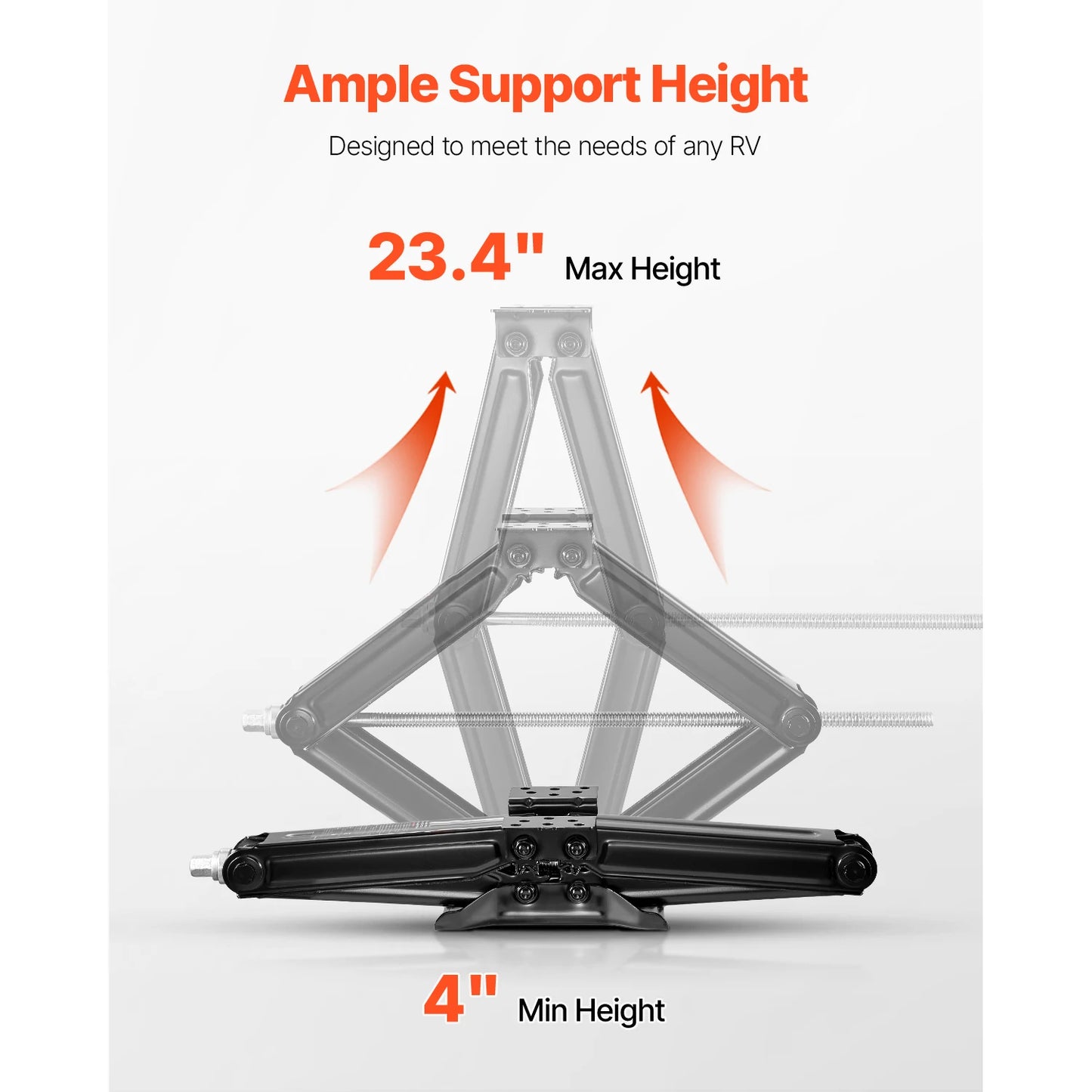 RV Stabilizer Leveling Scissor Jacks, Set of 4