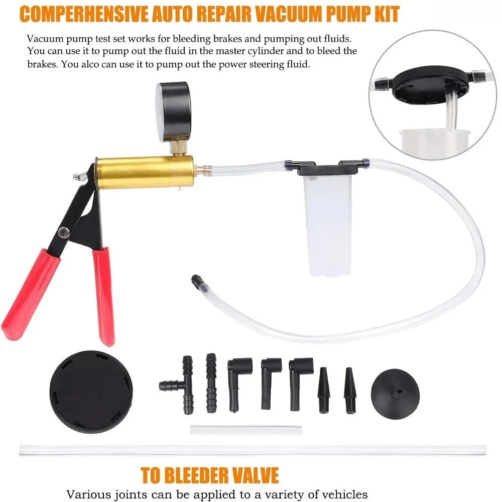Hand Held  Brake Fluid  Bleeding Kit + Box