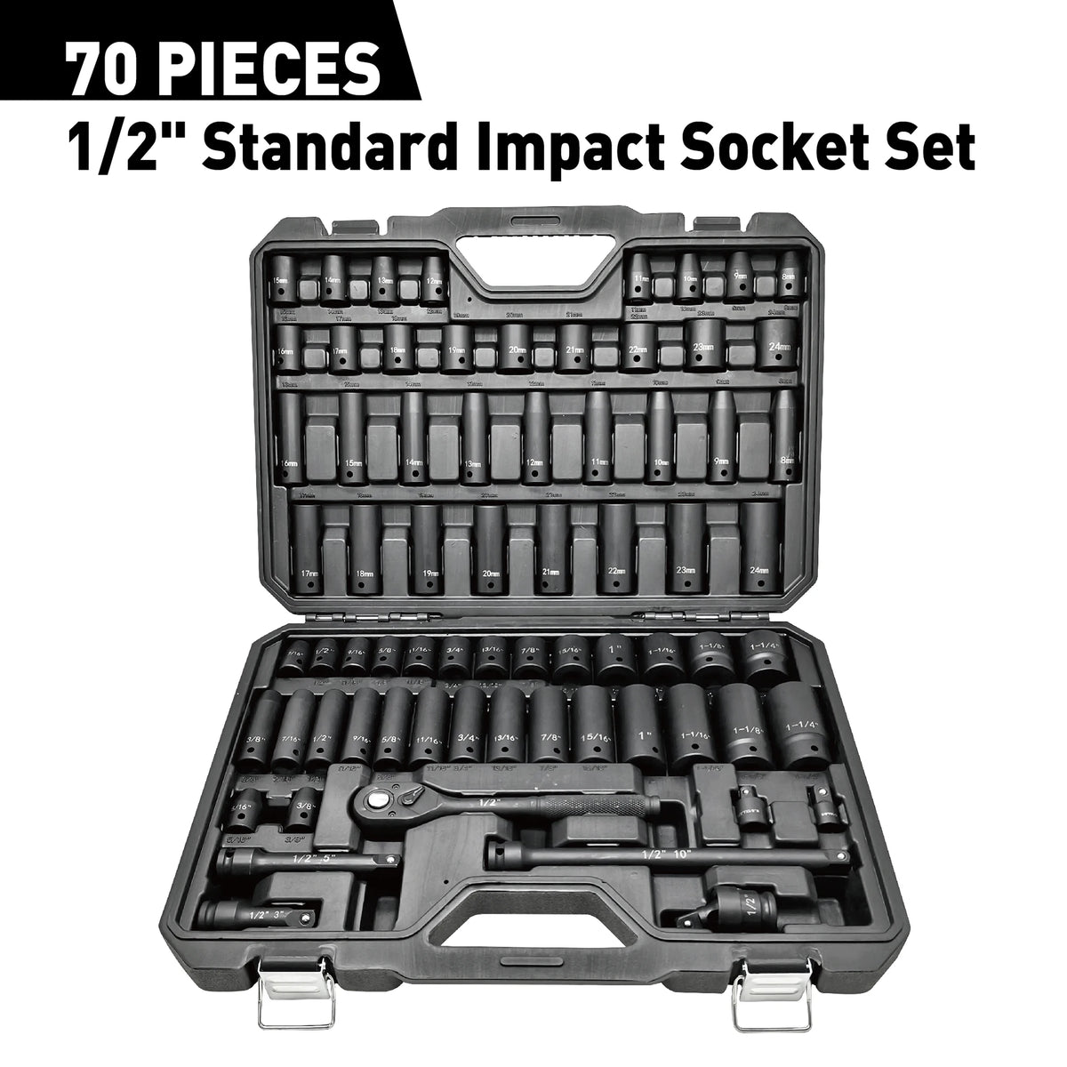 1/2" Drive Impact Socket Set