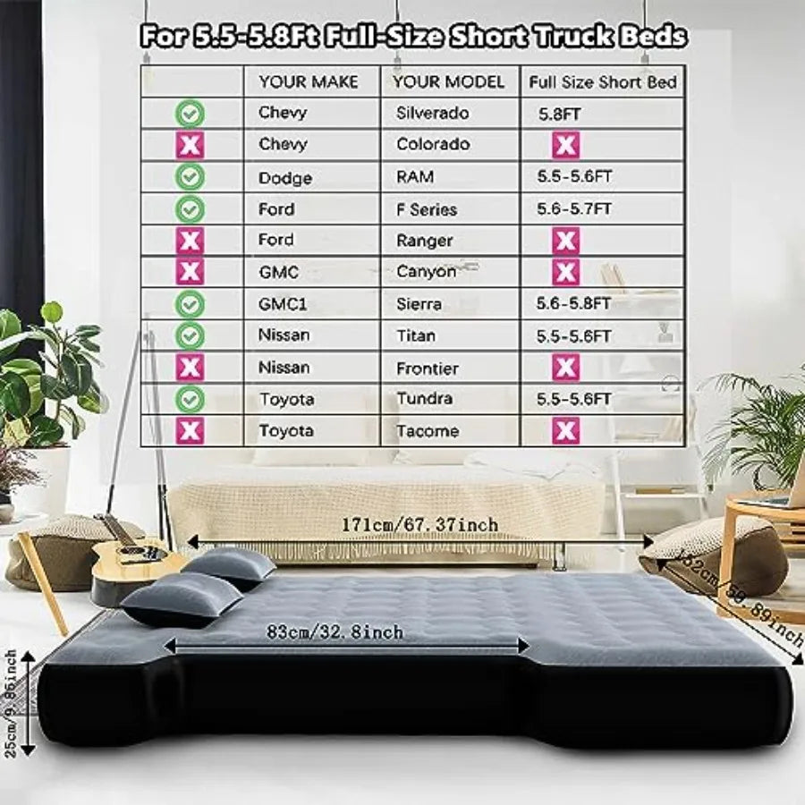 Short Truck Bed Air Mattress