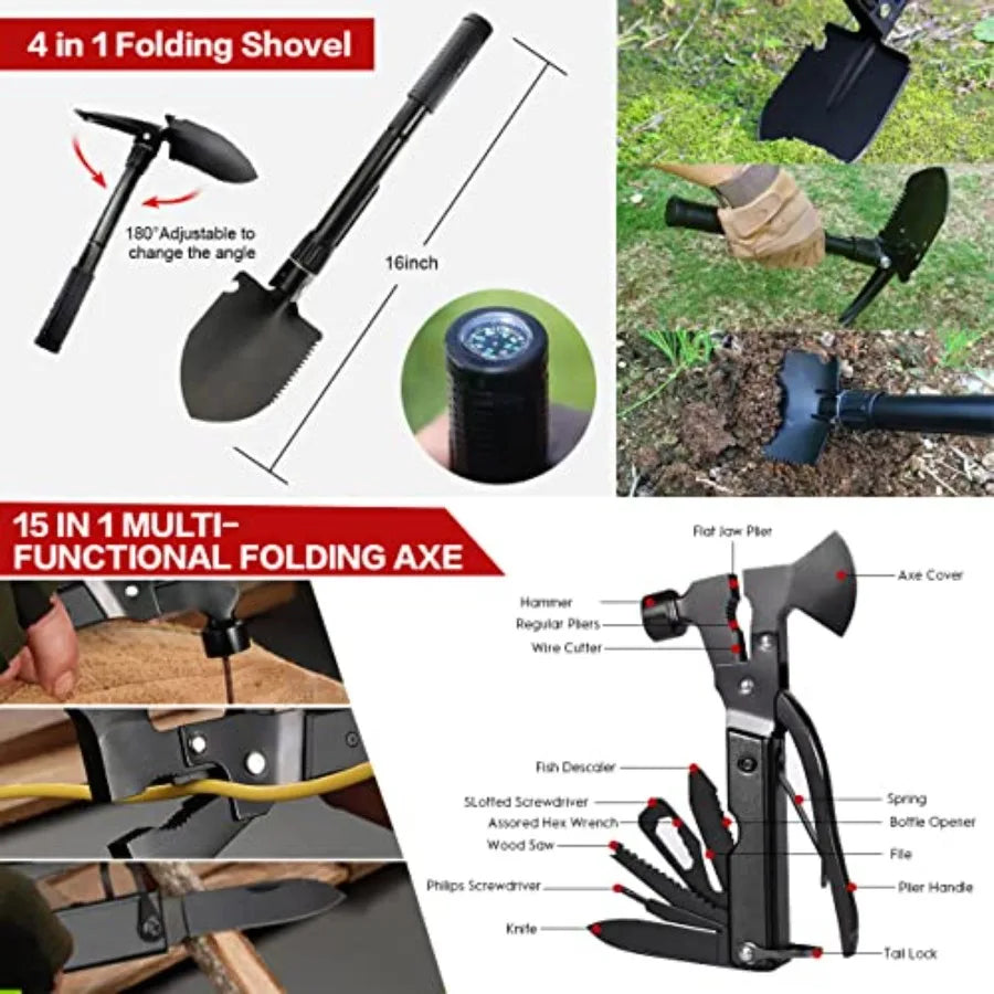 251 Pcs Survival Gear First Aid Kit