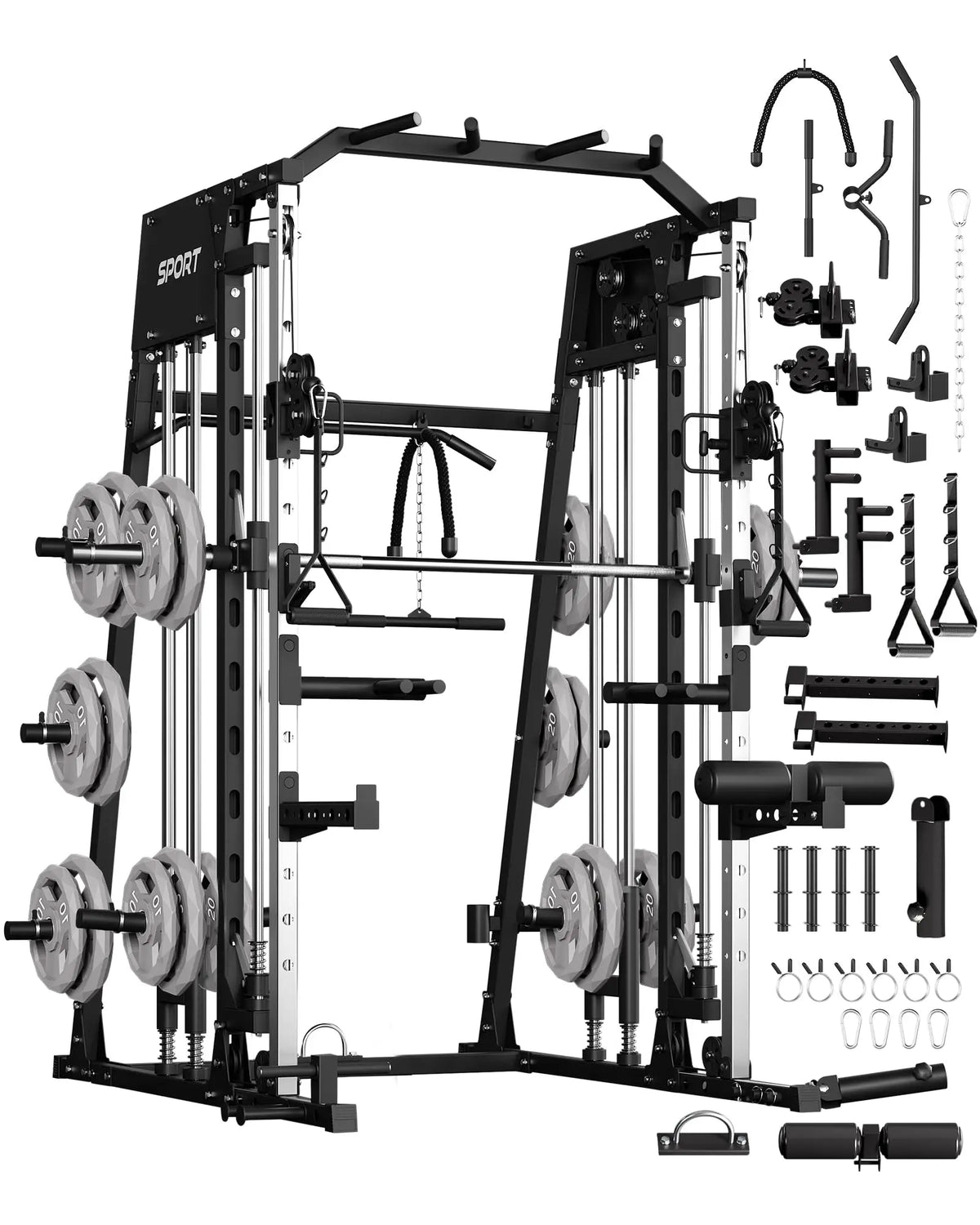 Smith Machine Home Gym, Squat Rack & Power Cage