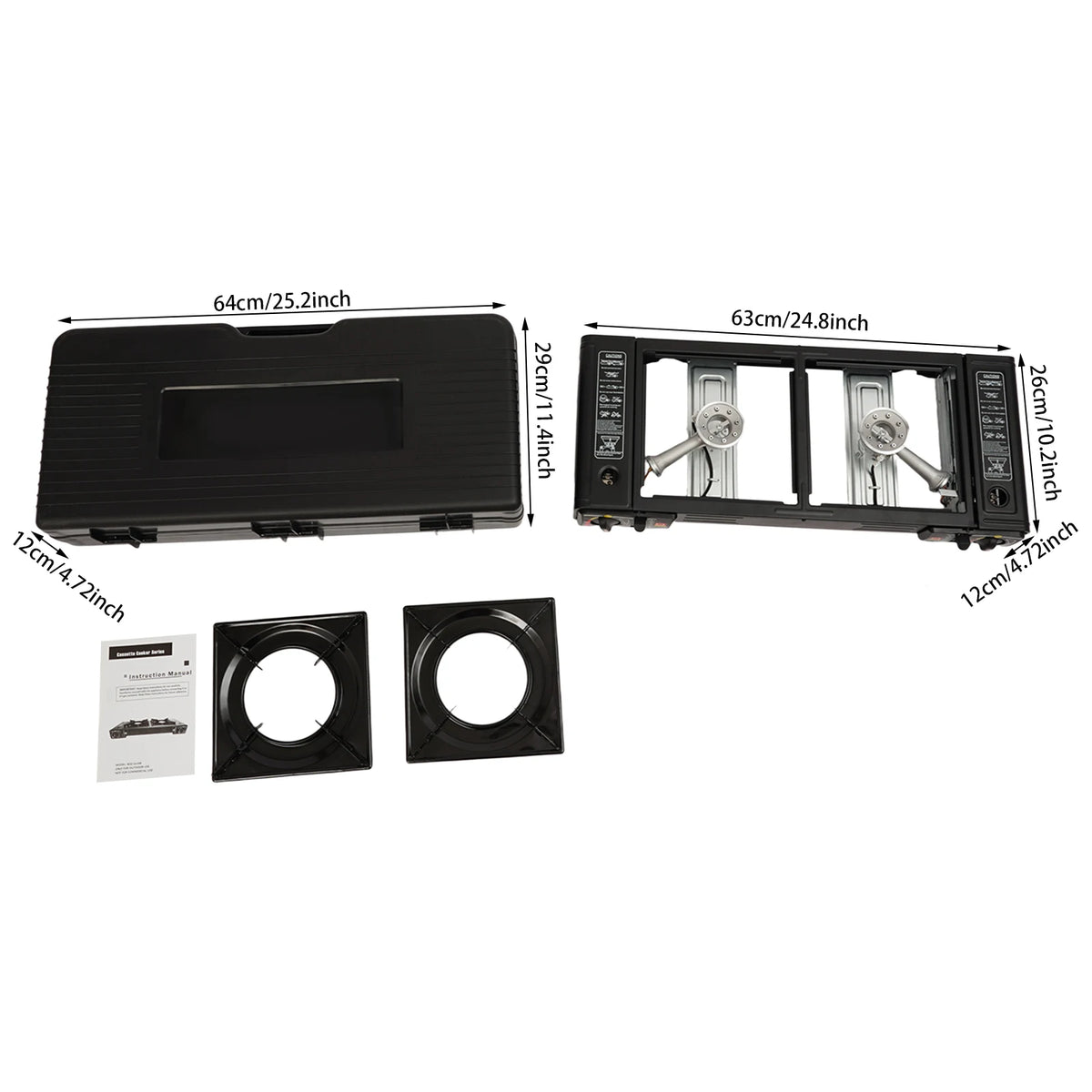 2 Burner Portable Camping Gas Stove