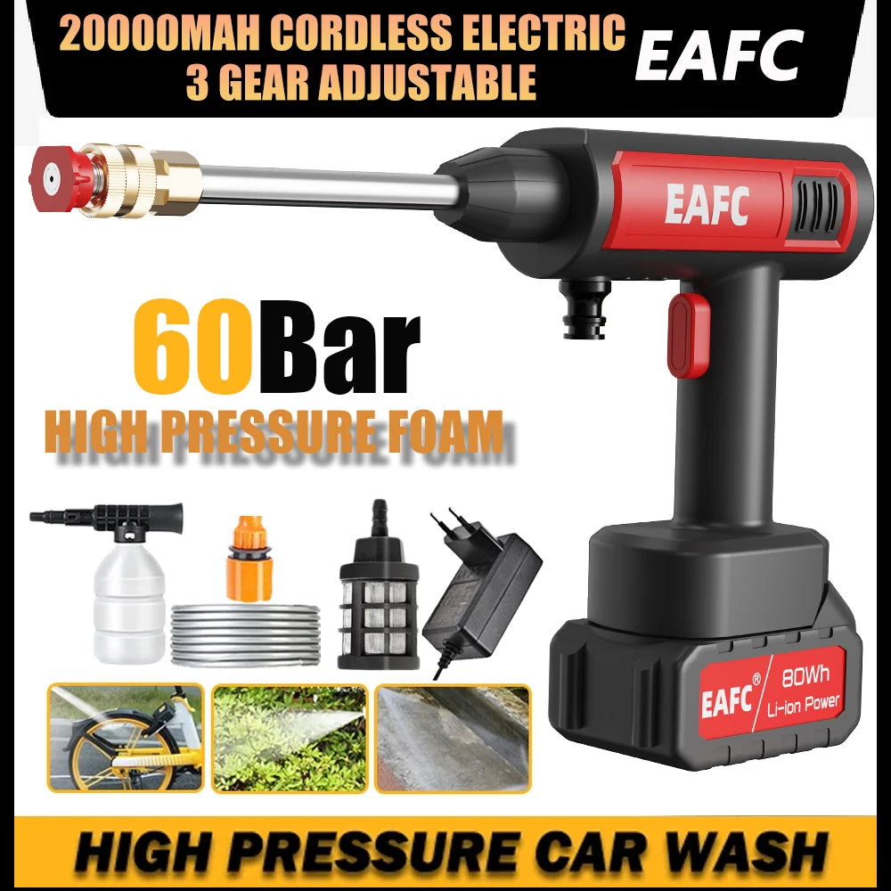 Cordless  High Pressure Washing Gun