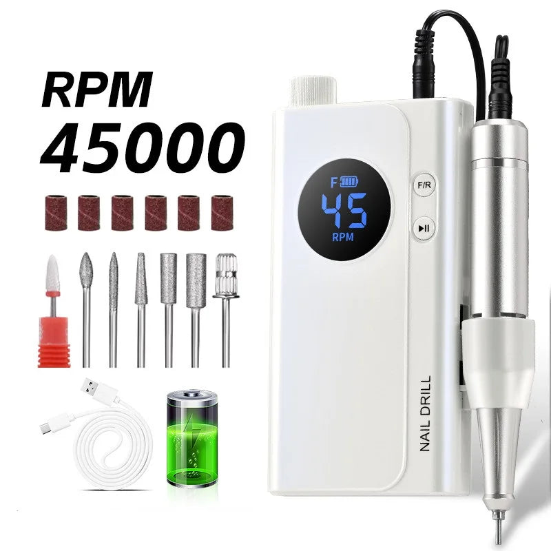 45000RPM Adjustable Speed  Nail Drill
