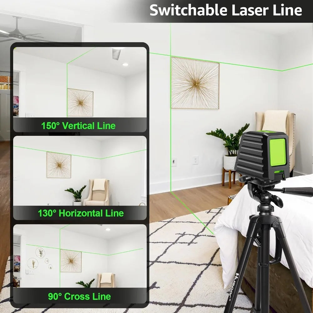 Self-Leveling Cross Line Laser Level, 150Ft, 360°