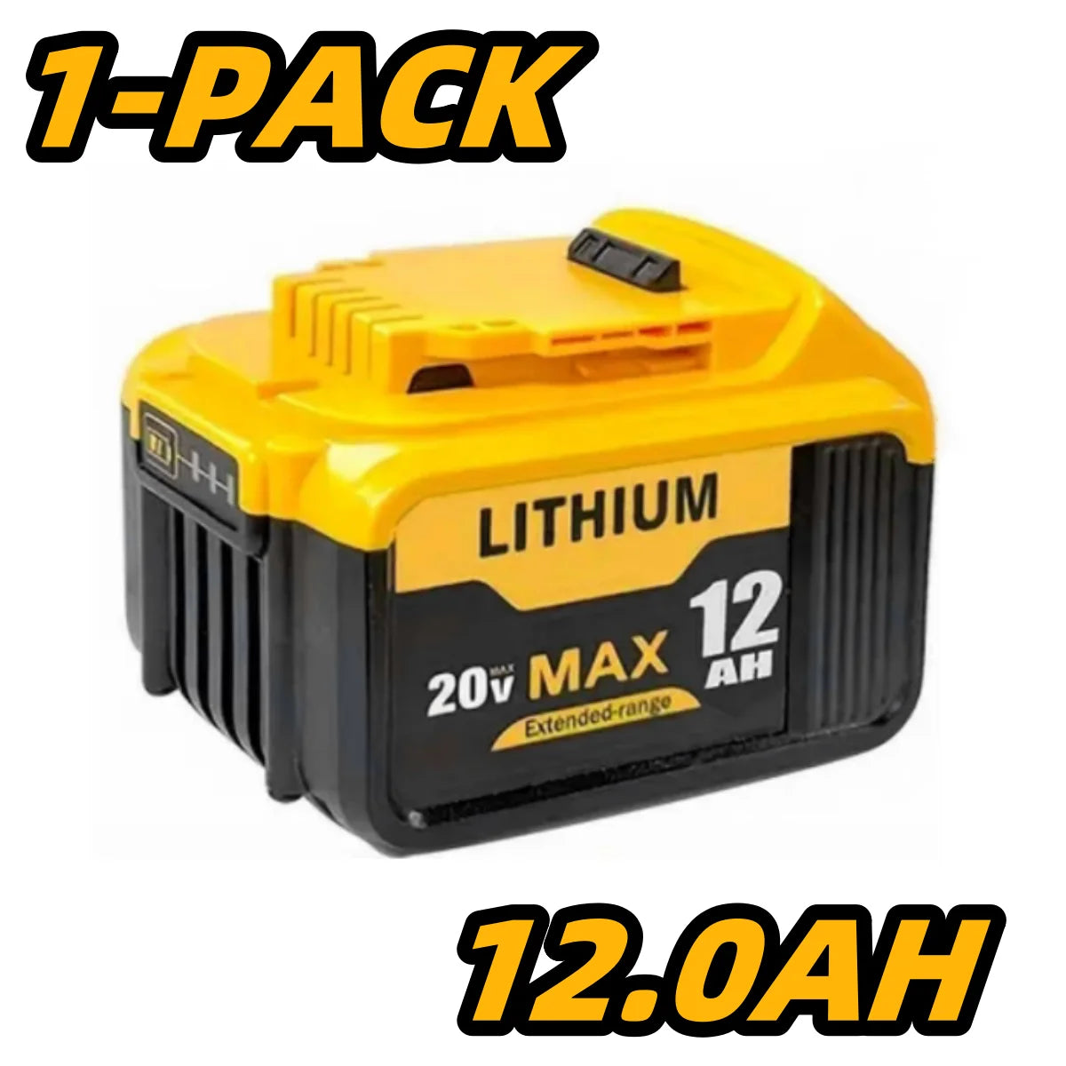 20V 12Ah Replacement Battery For Dewalt