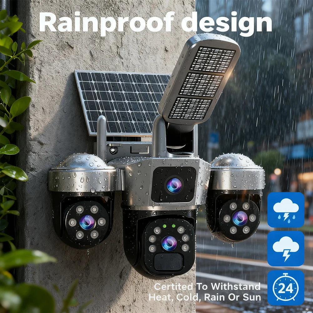4K HD Solar WiFi Camera Video Surveillance