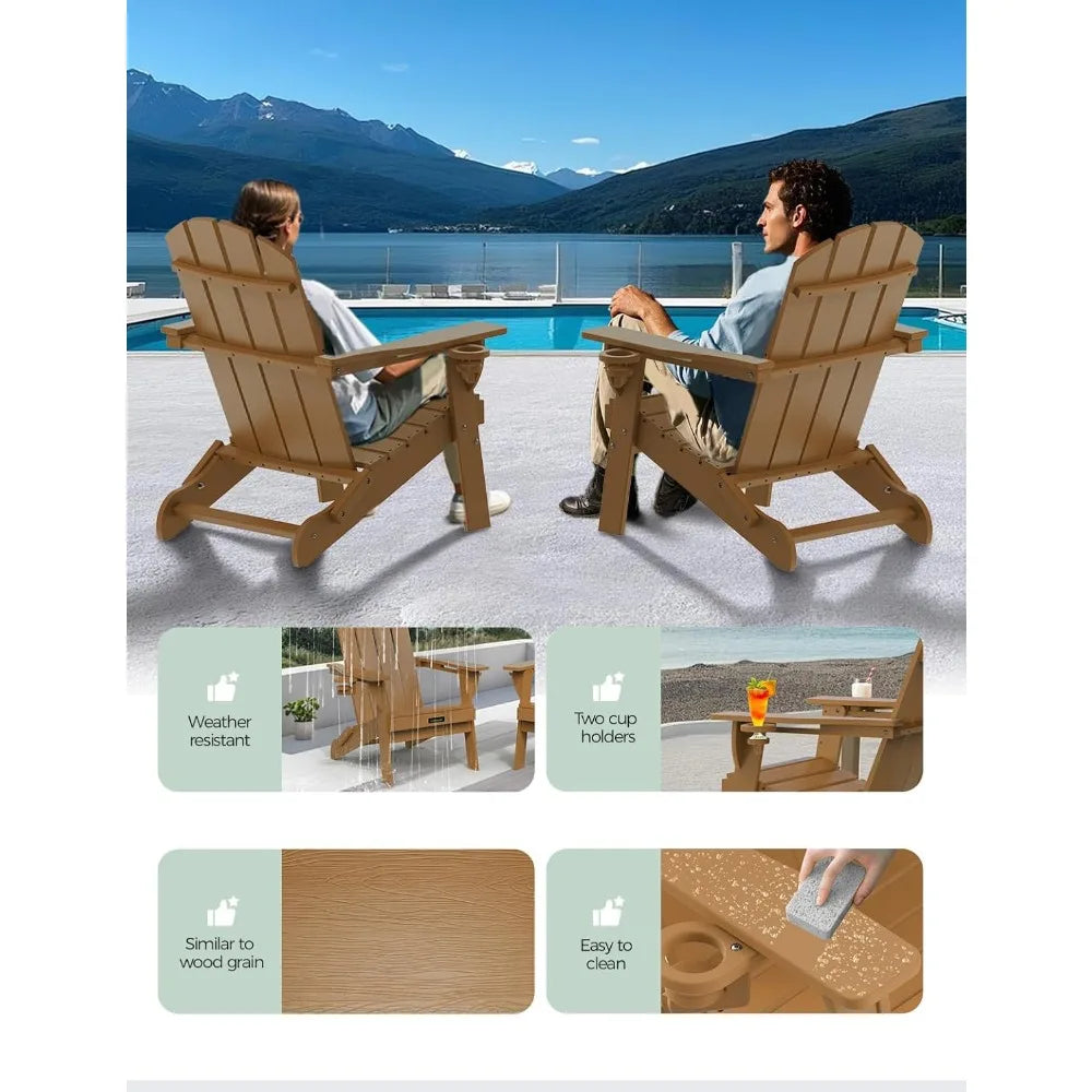 Folding Adirondack Chair Set of 4