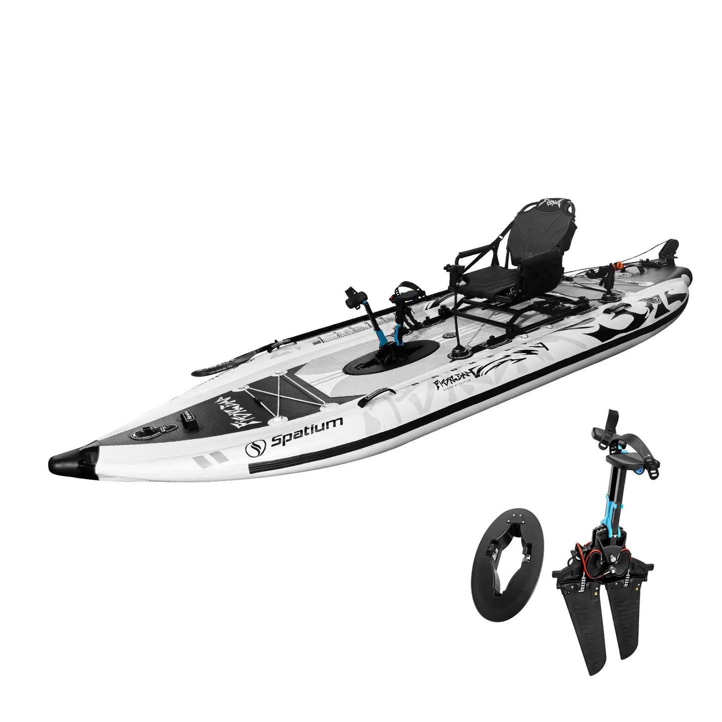 Pedal Drive Fishing Inflatable Kayak
