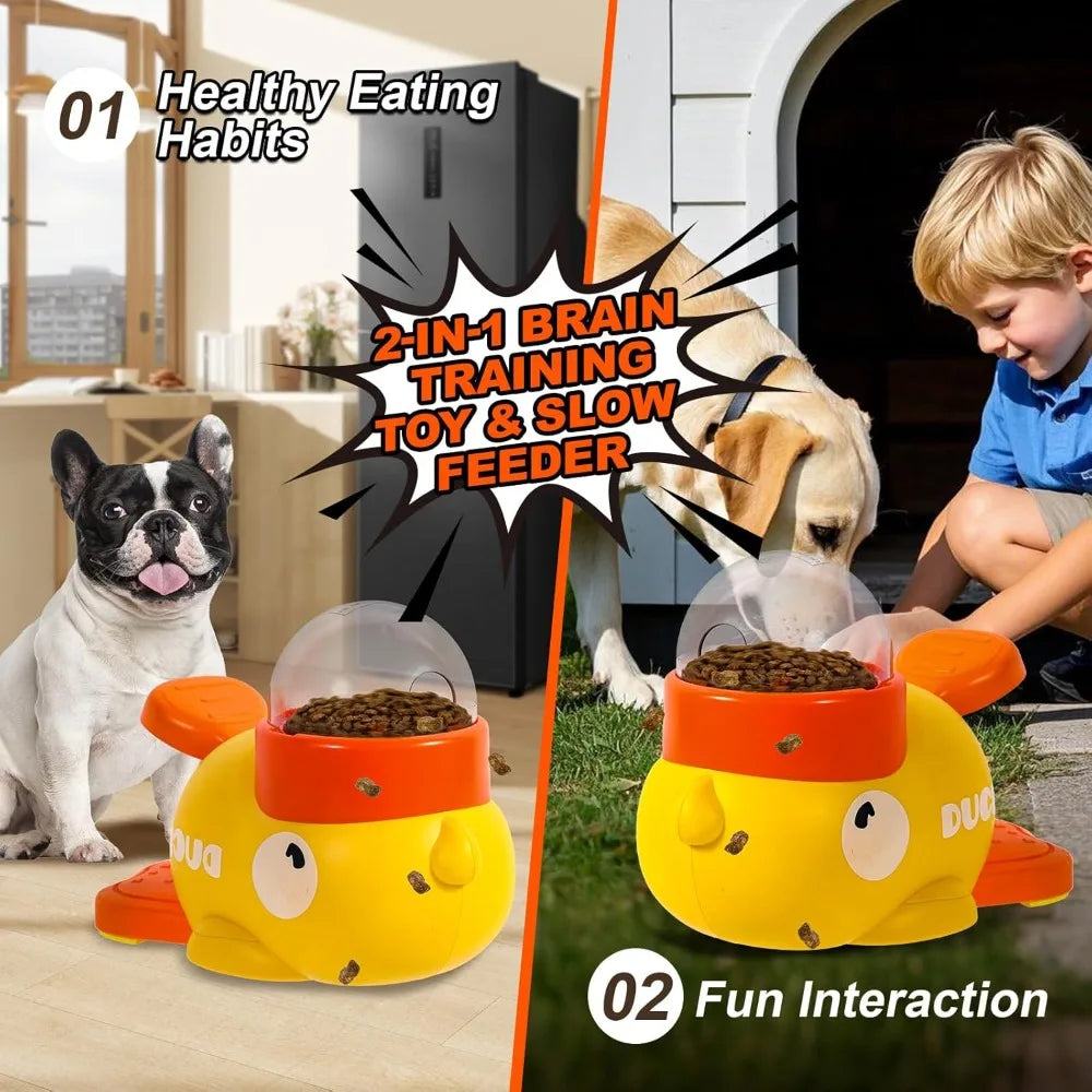 Duck-Shaped Food Puzzle Toy