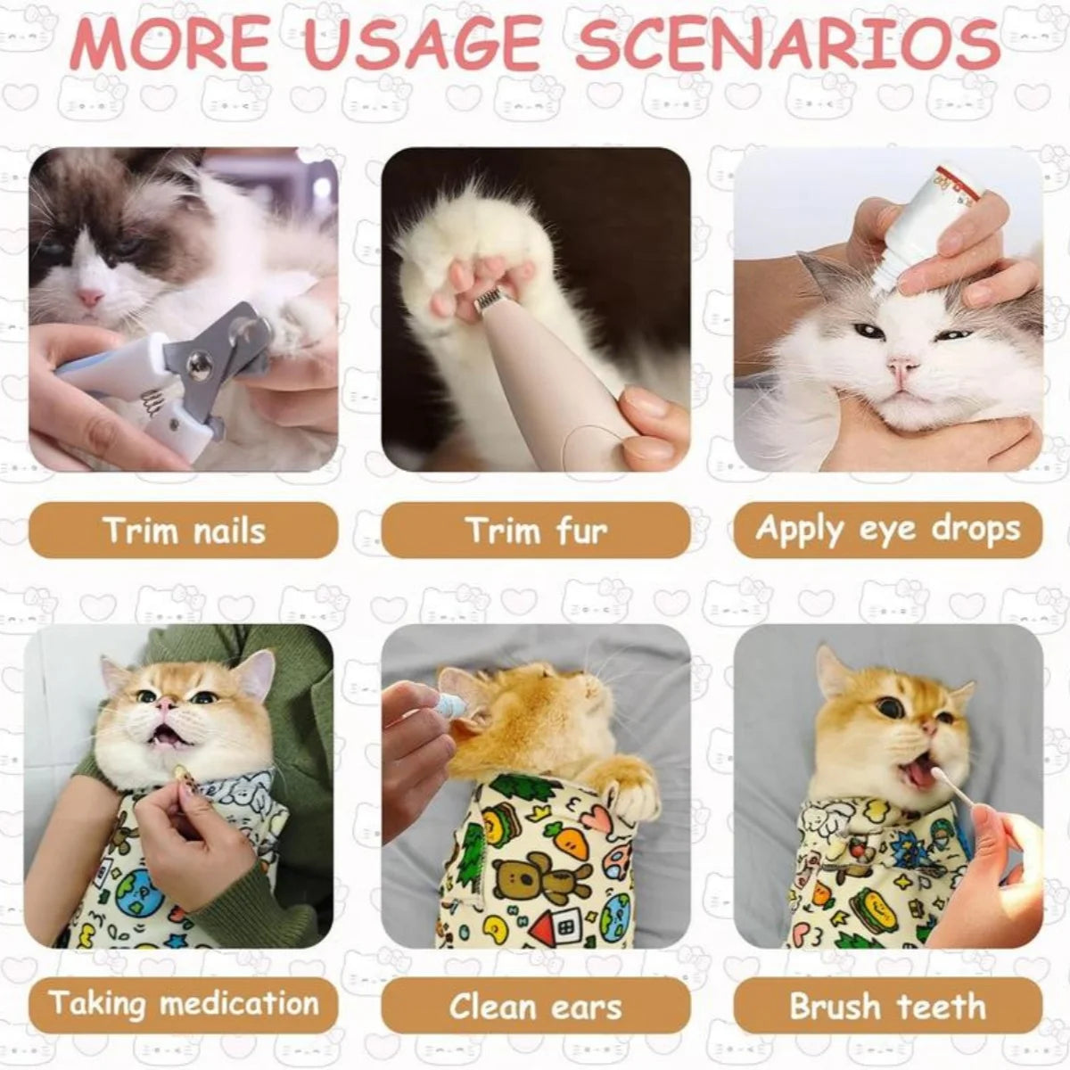 Cat Grooming Wrap Anti Bite Anti Scratch