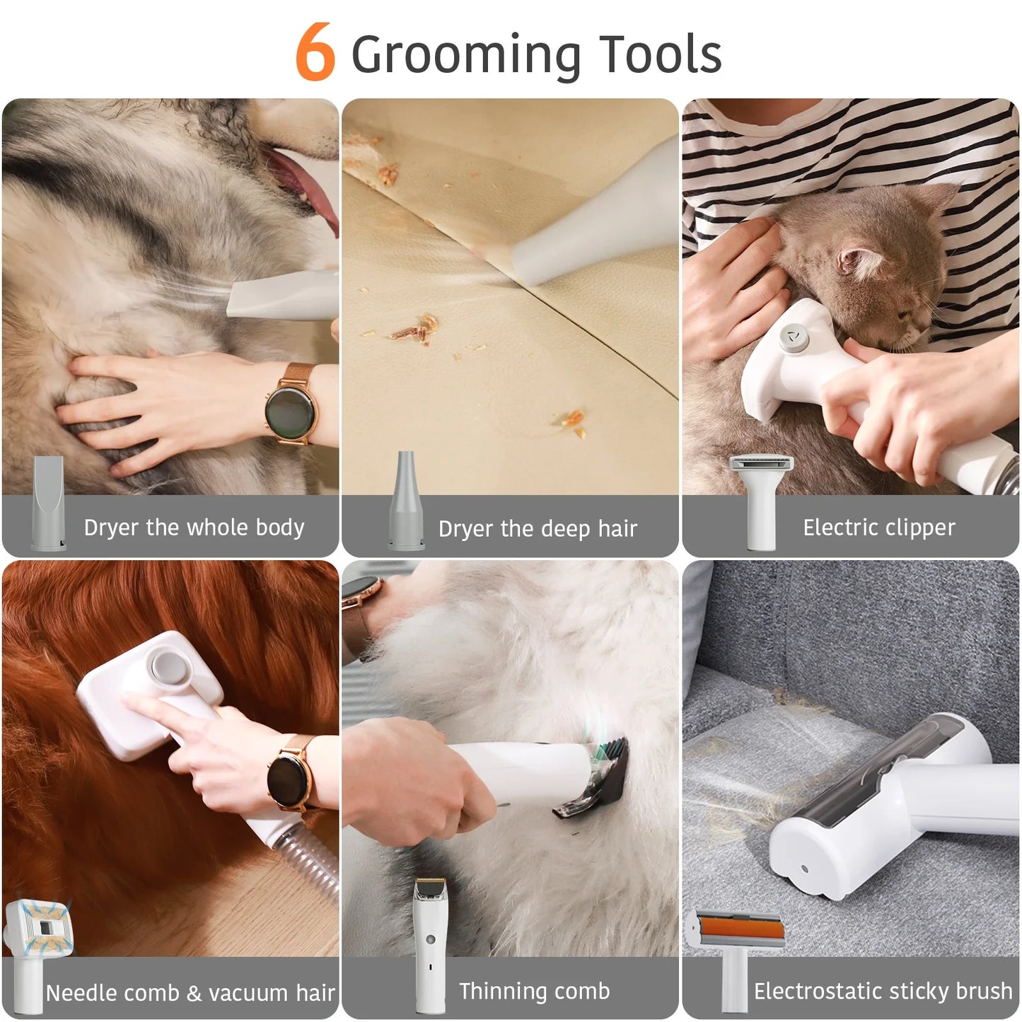 Pet Grooming Hair Vacuum
