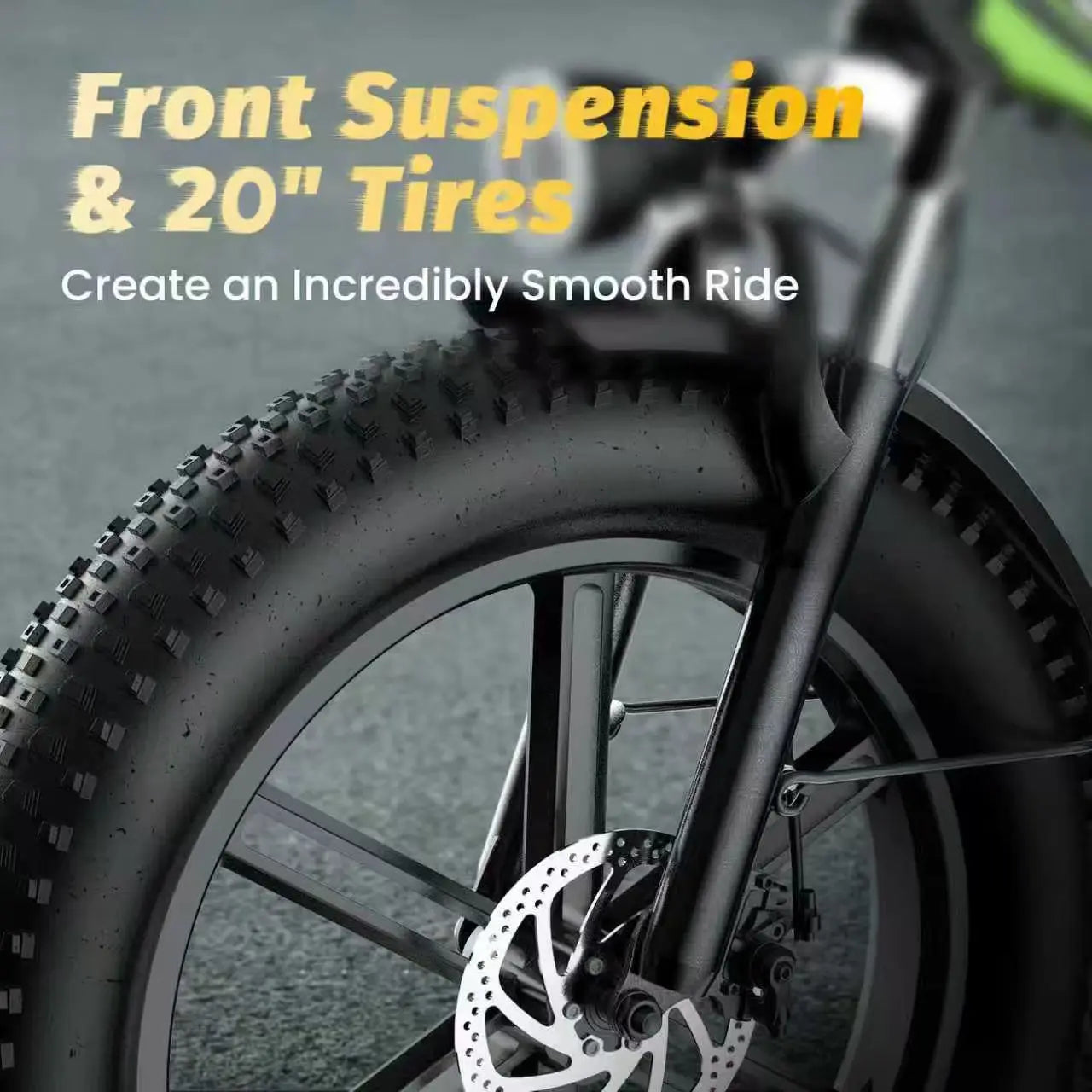 1000W 20" Fat Tire Folding Ebike, 48V 20AH Removable Battery