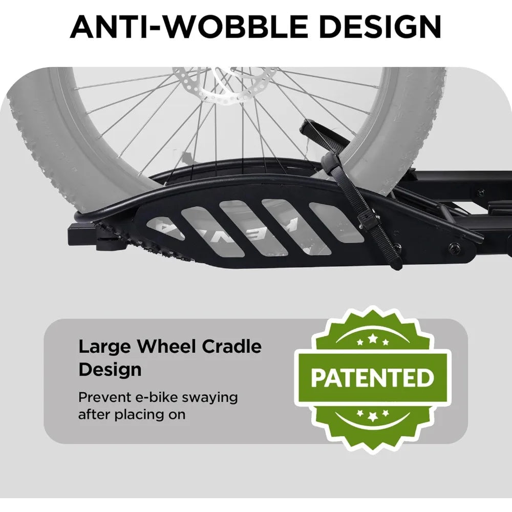 E-Bike Rack with Ramp, Hitch Mount