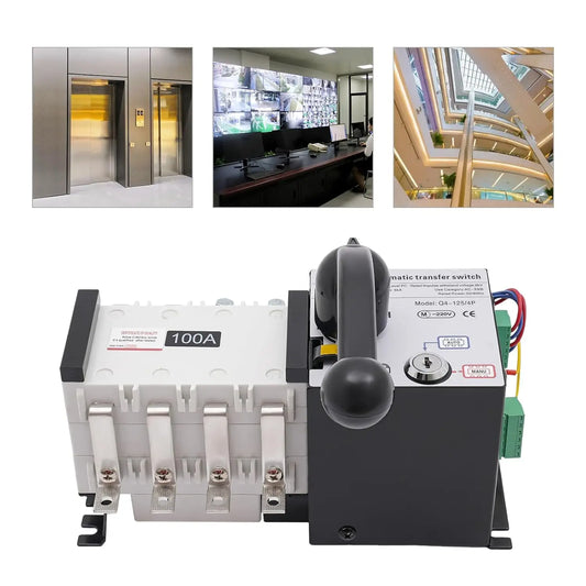110/230V Dual Power Automatic Transfer Switch 100Amp