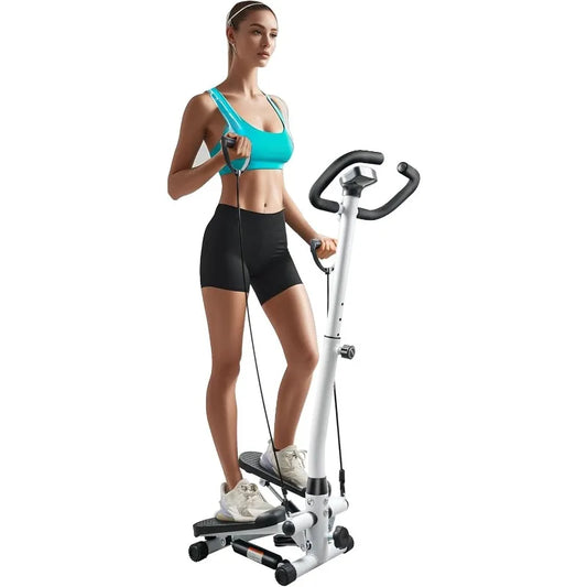 Stepper Machine with Resistance Bands