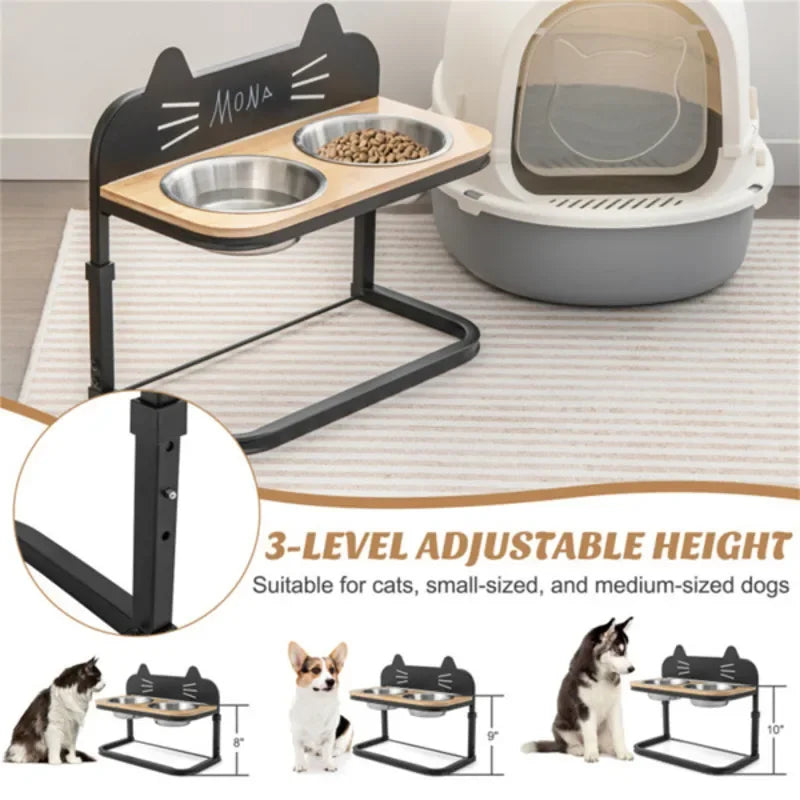 Pet Feeder Adjustable Height