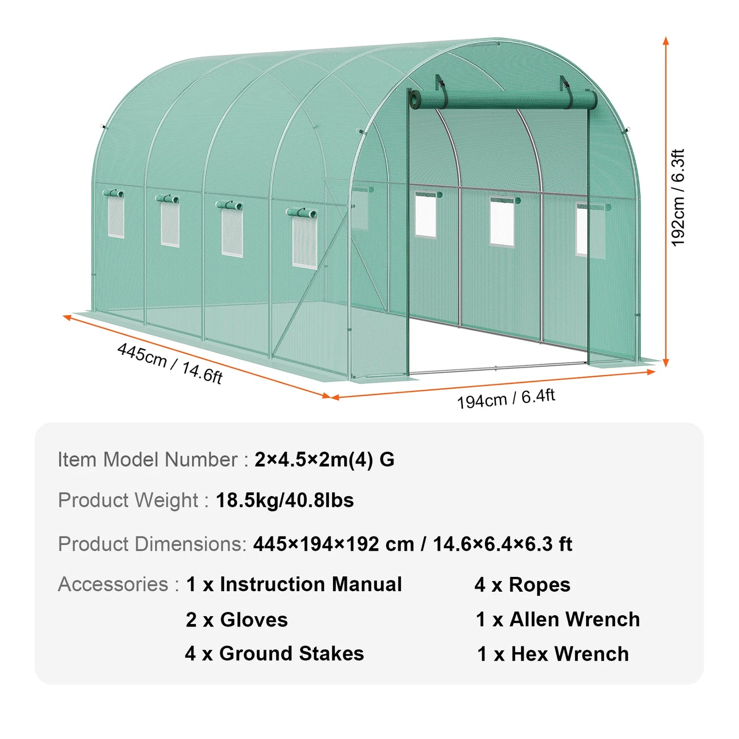 Walk-in Tunnel Greenhouse