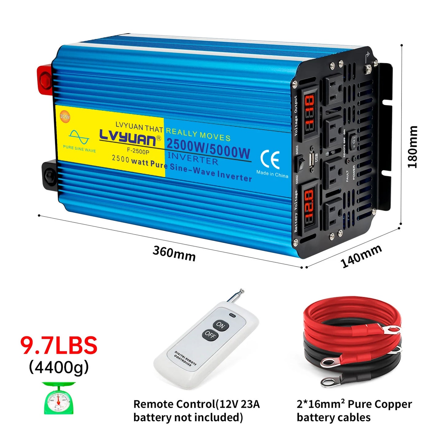 Inverter DC12V 24V to AC110V