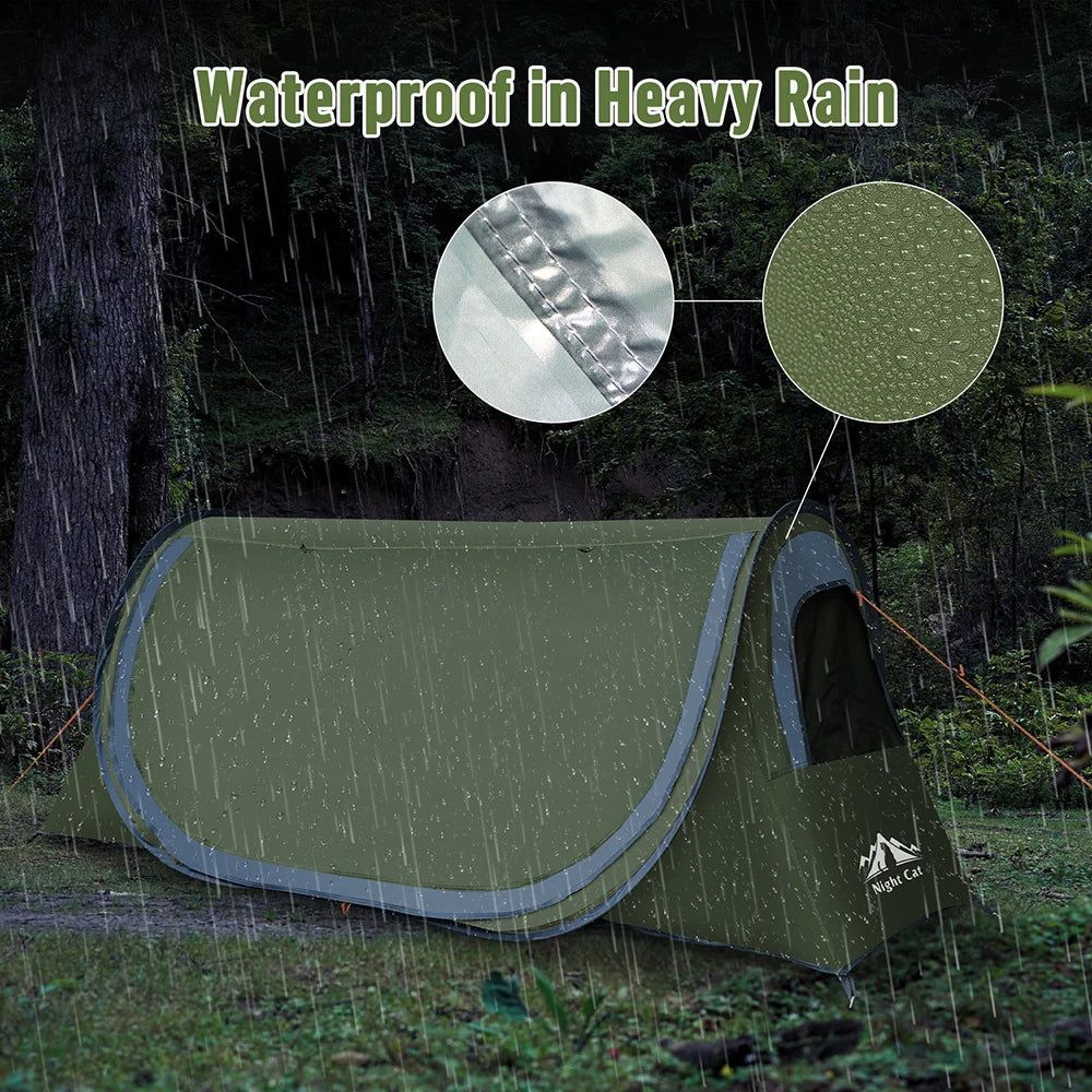 Pop-up Camping Tent for Camping Cot (Excluded)