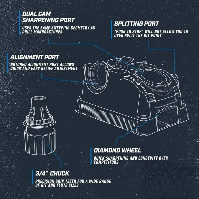 Electric Drill Bit Sharpener