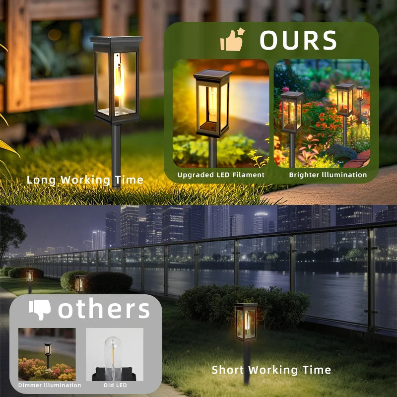4/6 PCS Solar Pathway Light