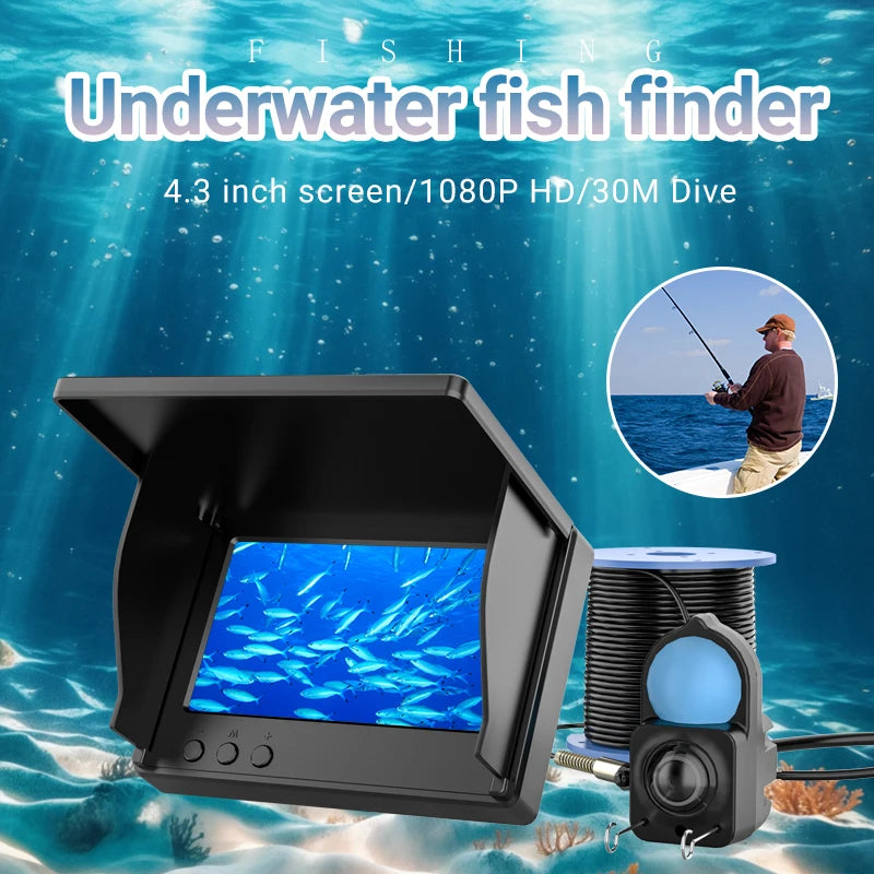 IP68 Waterproof Underwater Fishing Camera With Monitor