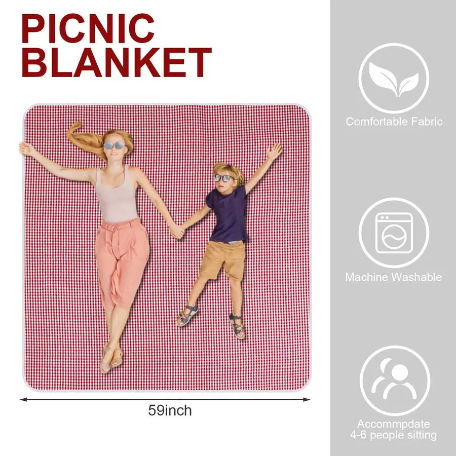 Picnic Basket with Blankets