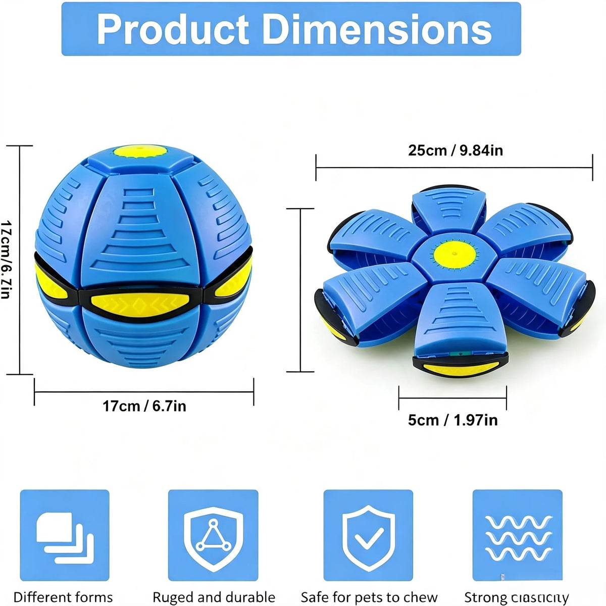 Six-Light Pet Bouncy Ball