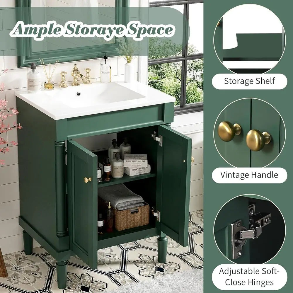 24" Bathroom Vanity with Sink