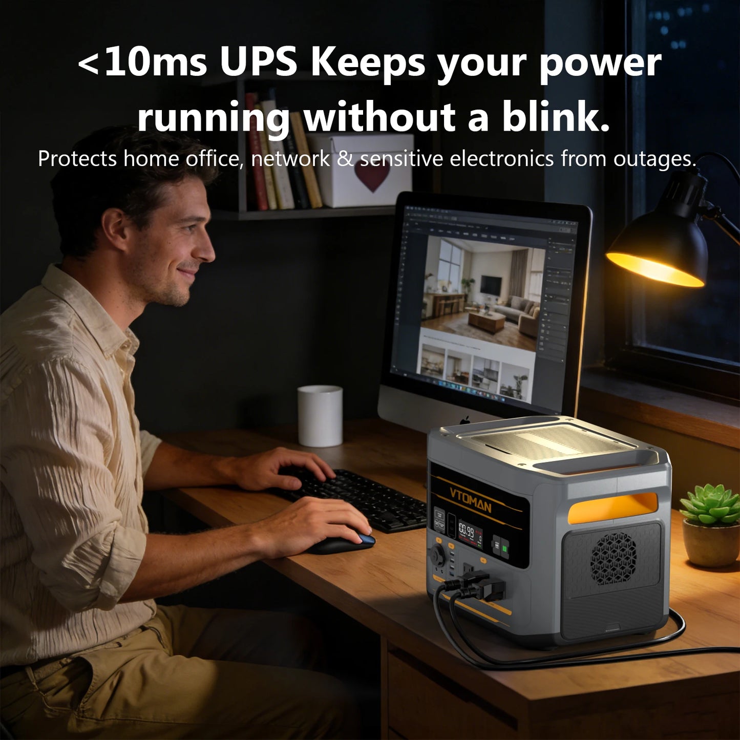 Portable Power Station 2400W  UPS