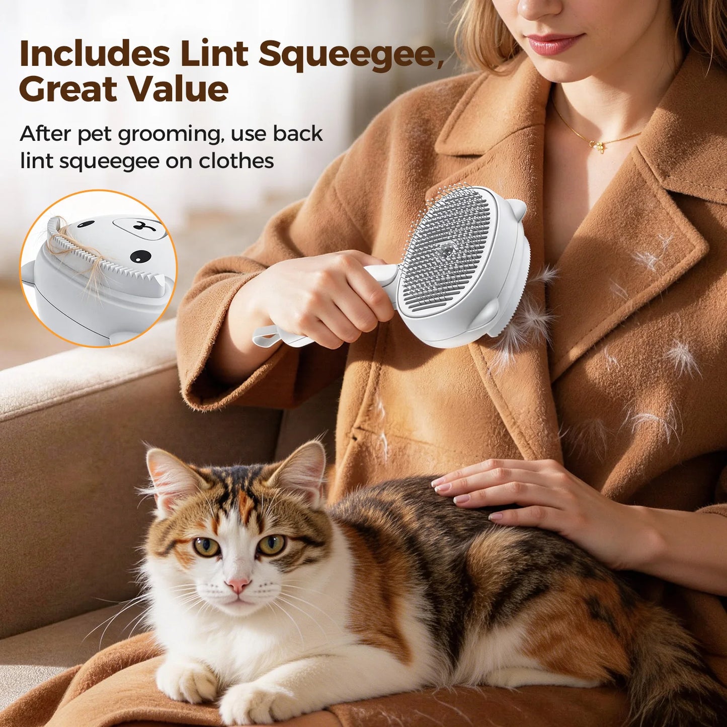 Shedding Steam Pet Brush