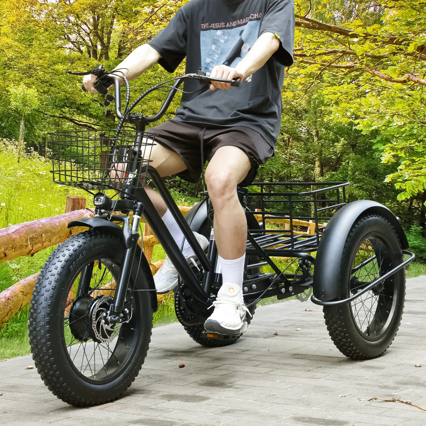 500W 48V 13A Electric Snow Tricycle