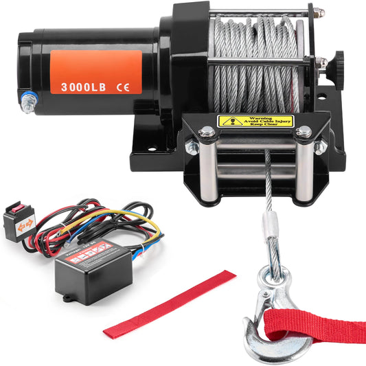 3000lbs ATV/UTV Electric Winch 12V DC