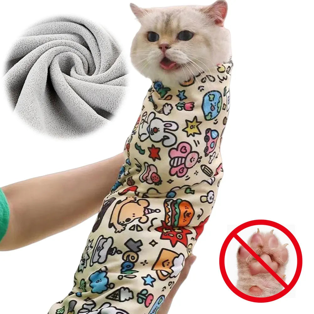 Cat Restraint Wrap Self-Adherent