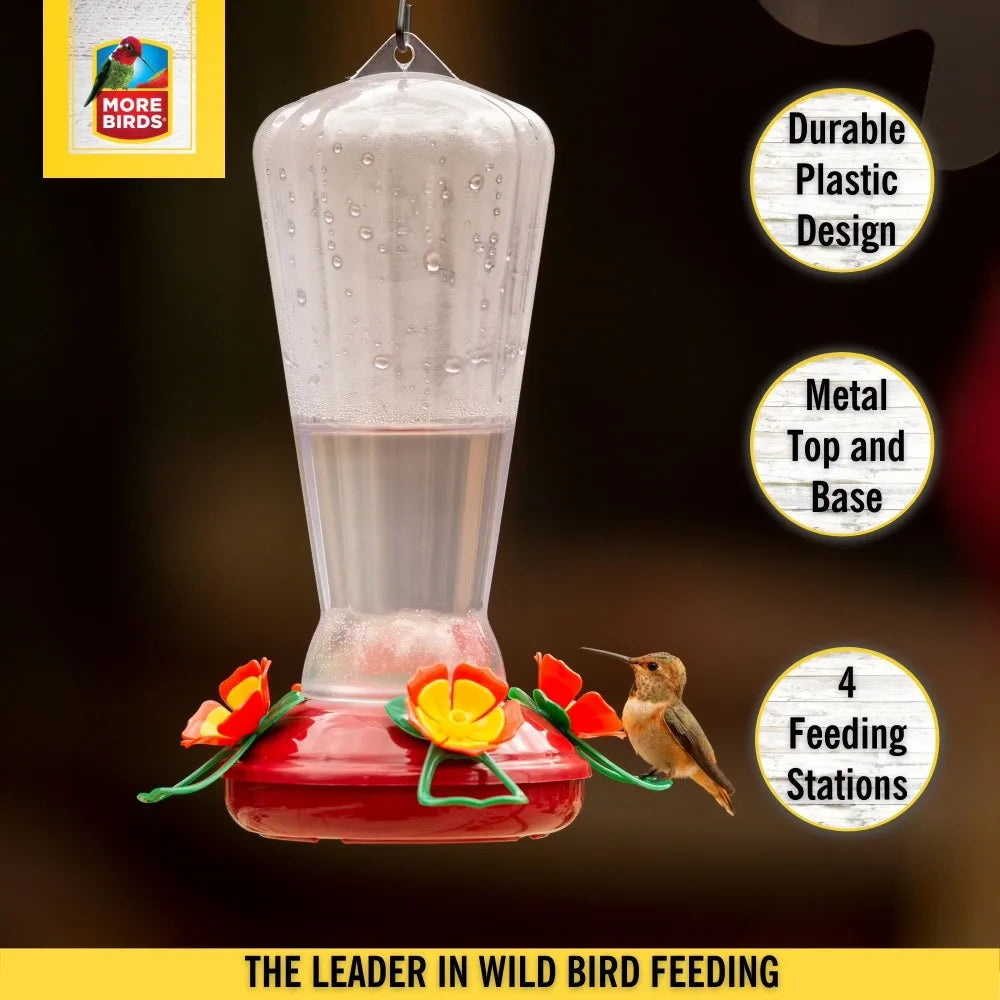 Clear Plastic Hummingbird Feeder