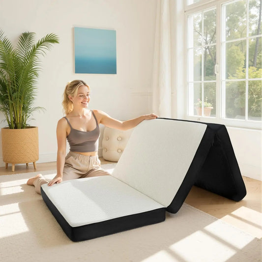 Foldable Memory Foam Mattress, 4 Inch