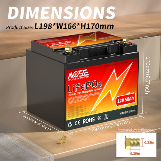12V 50AH Lithium Battery