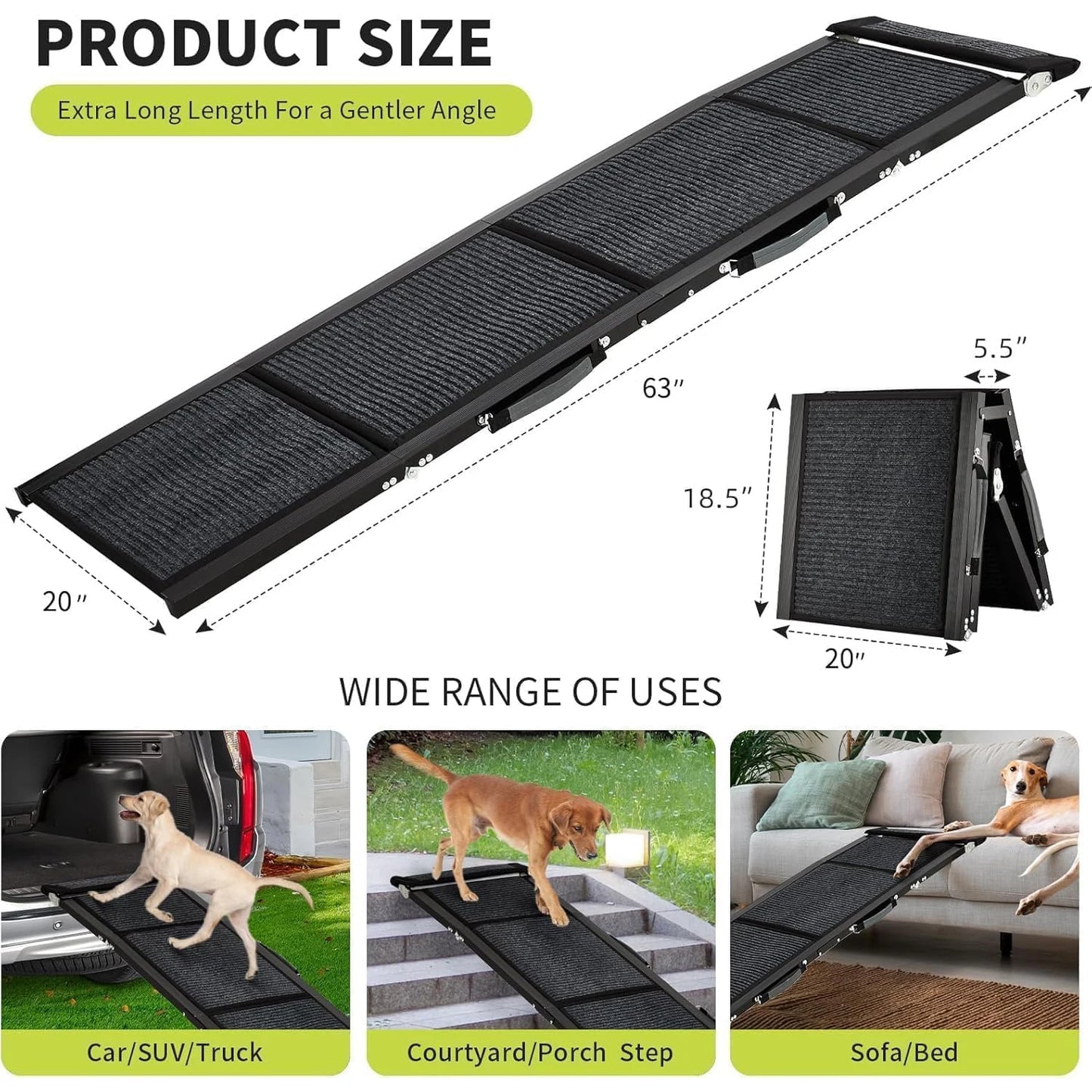 Car Dog Ramp Up to 250 LBS