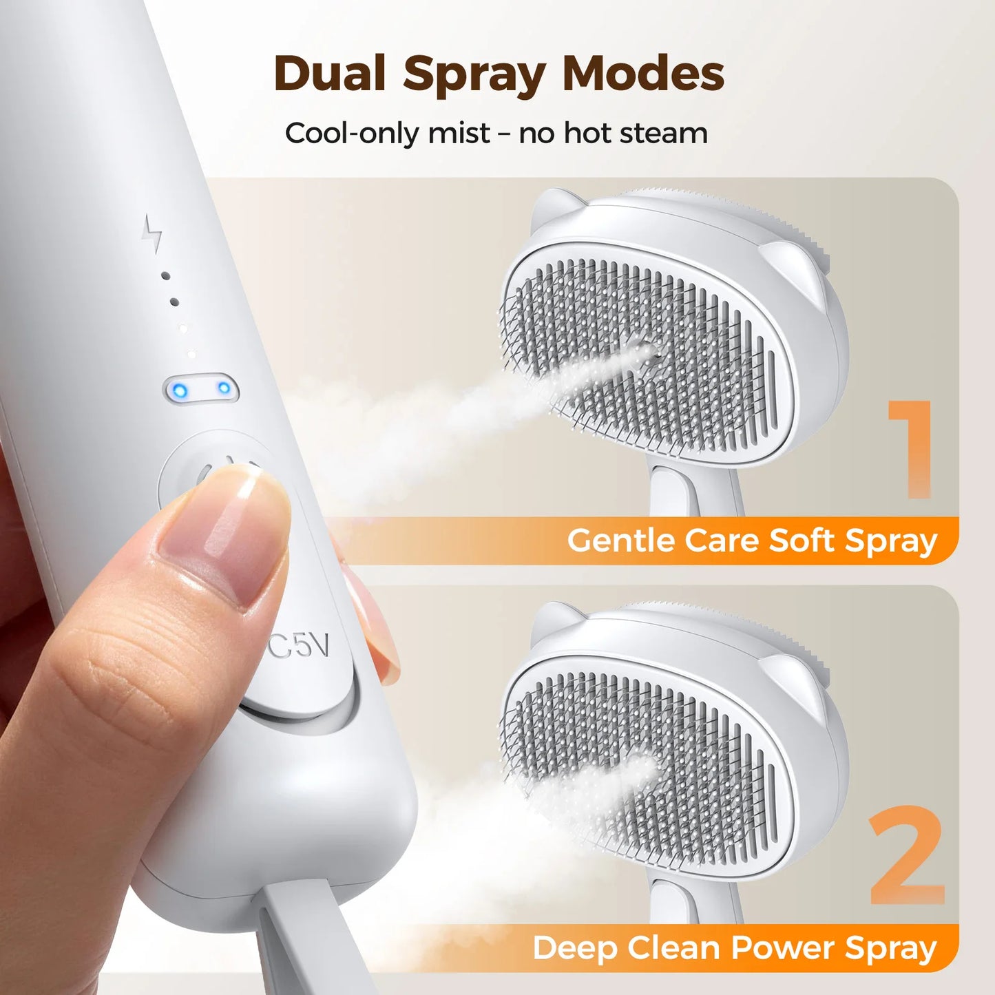 Shedding Steam Pet Brush