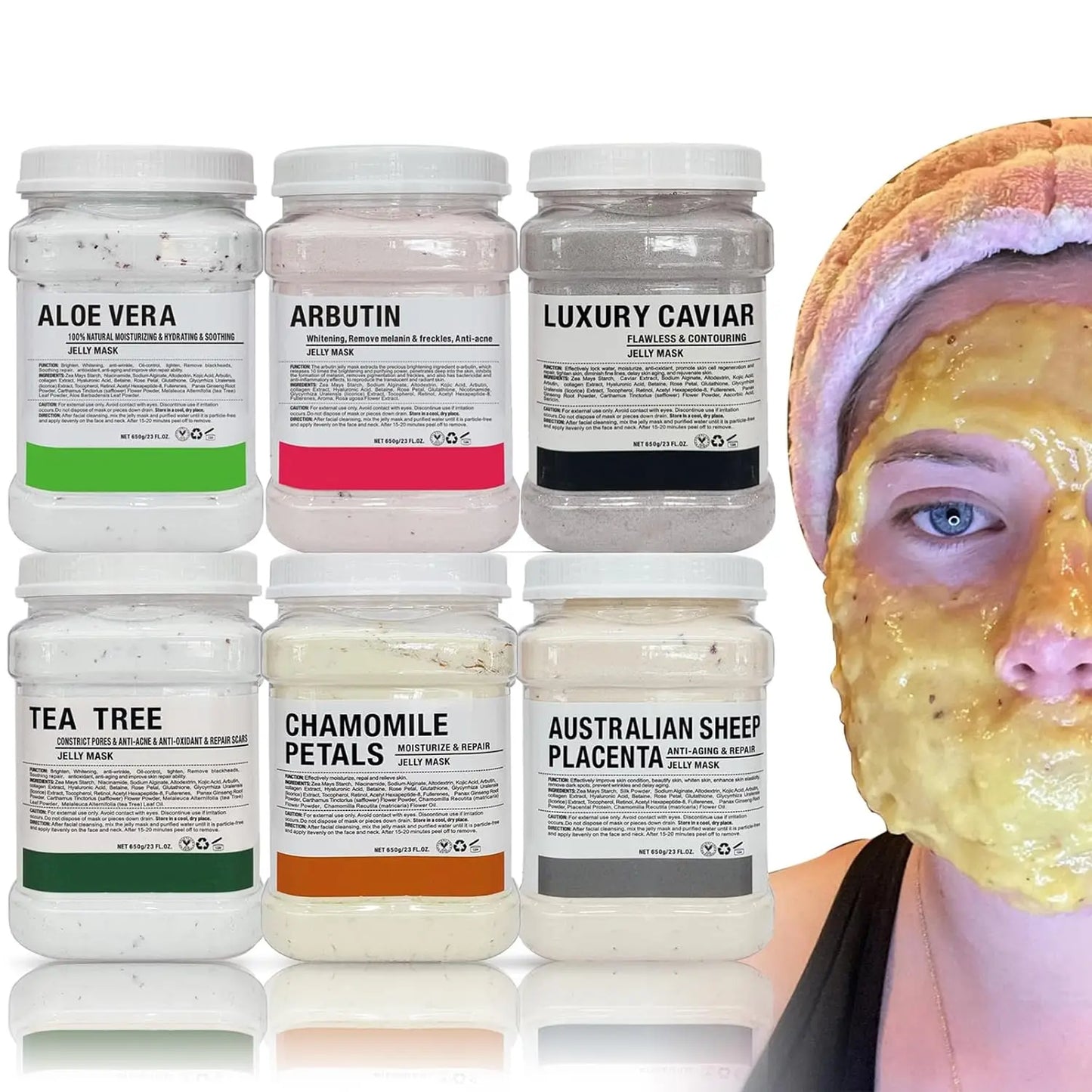 6PCS Jelly Mask Facial