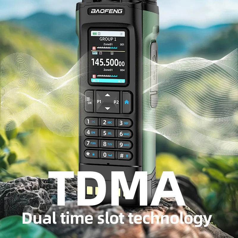 Walkie Talkie DMR GPS 10W  Multi Band