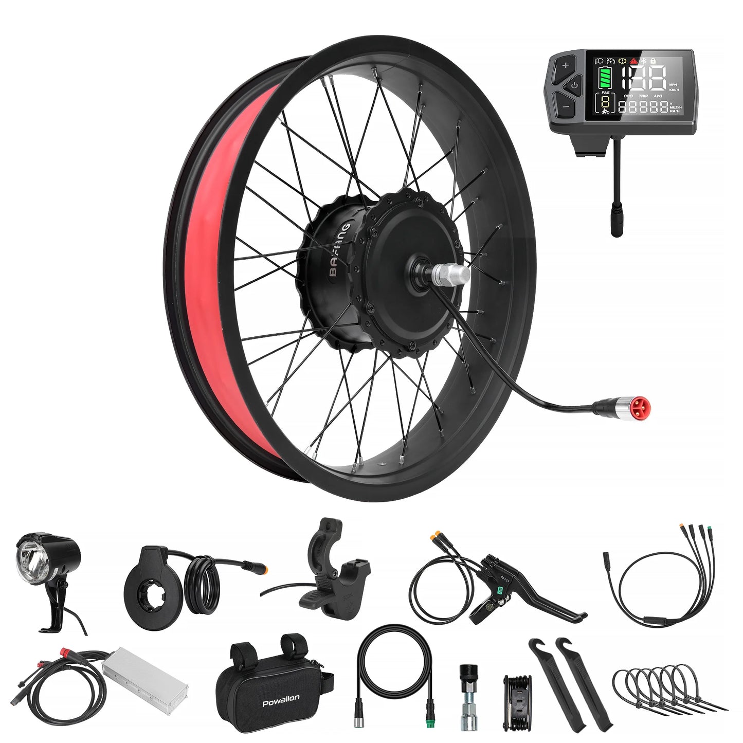 750W Front Wheel Kit, compatible with 20*4.0 size