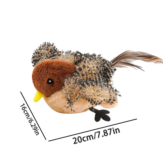 Remote Control Simulated Chirping Bird Cat Toy