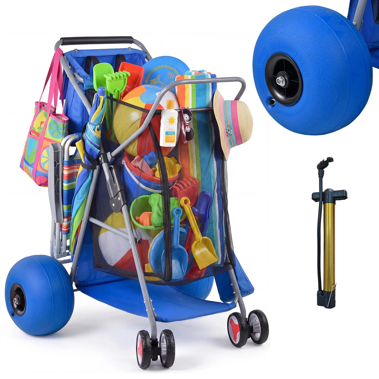 Foldable Beach Wagon Cart
