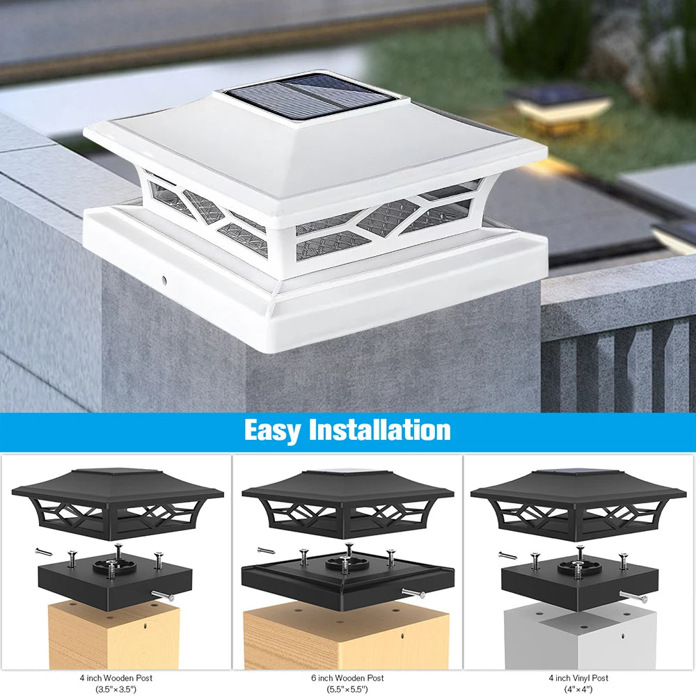 Solar Post Cap Light