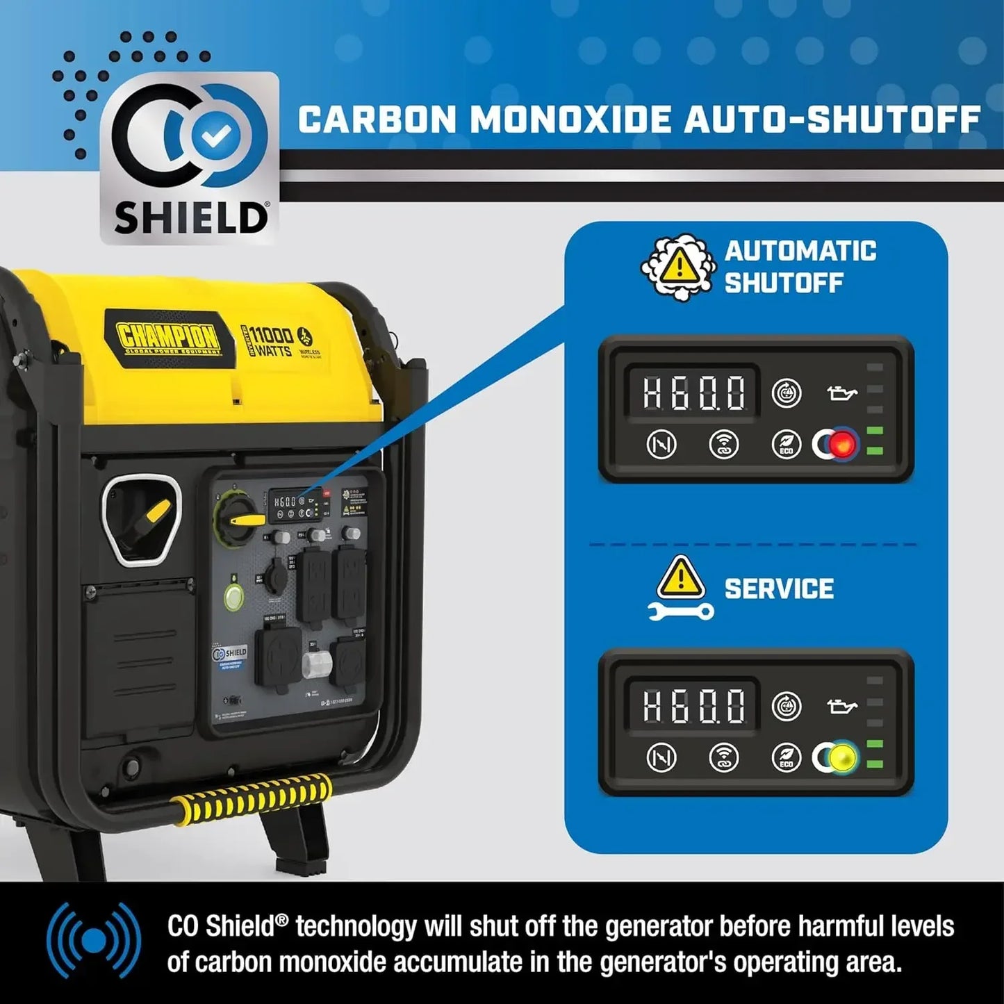 11,000-Watt Wireless Remote Start  Generator