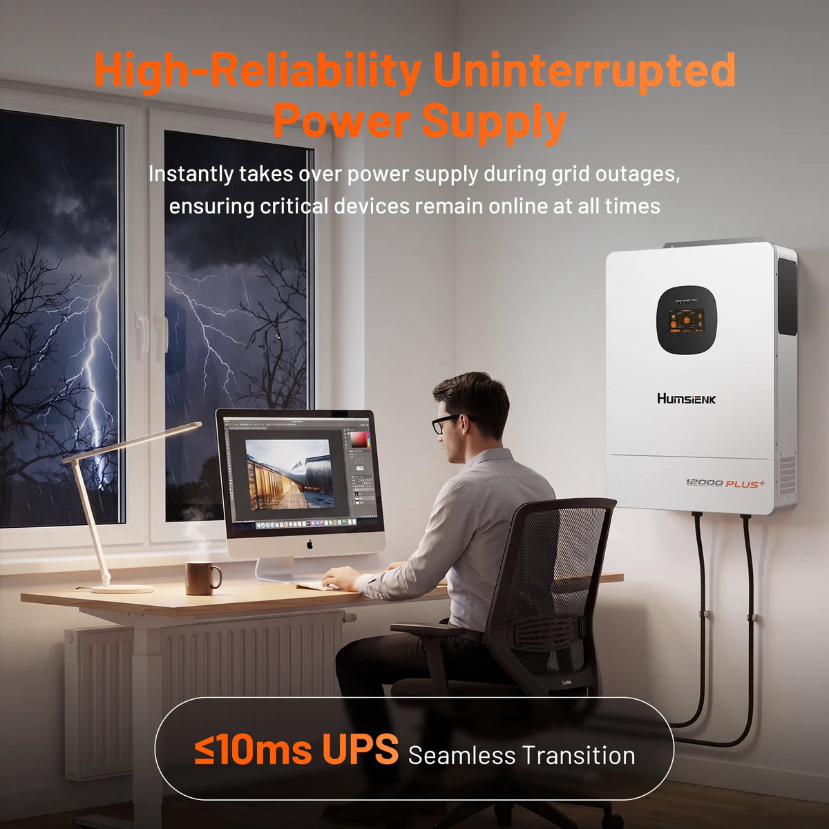 48V 12KW/8KW 3-in-1 Solar Hybrid Inverter