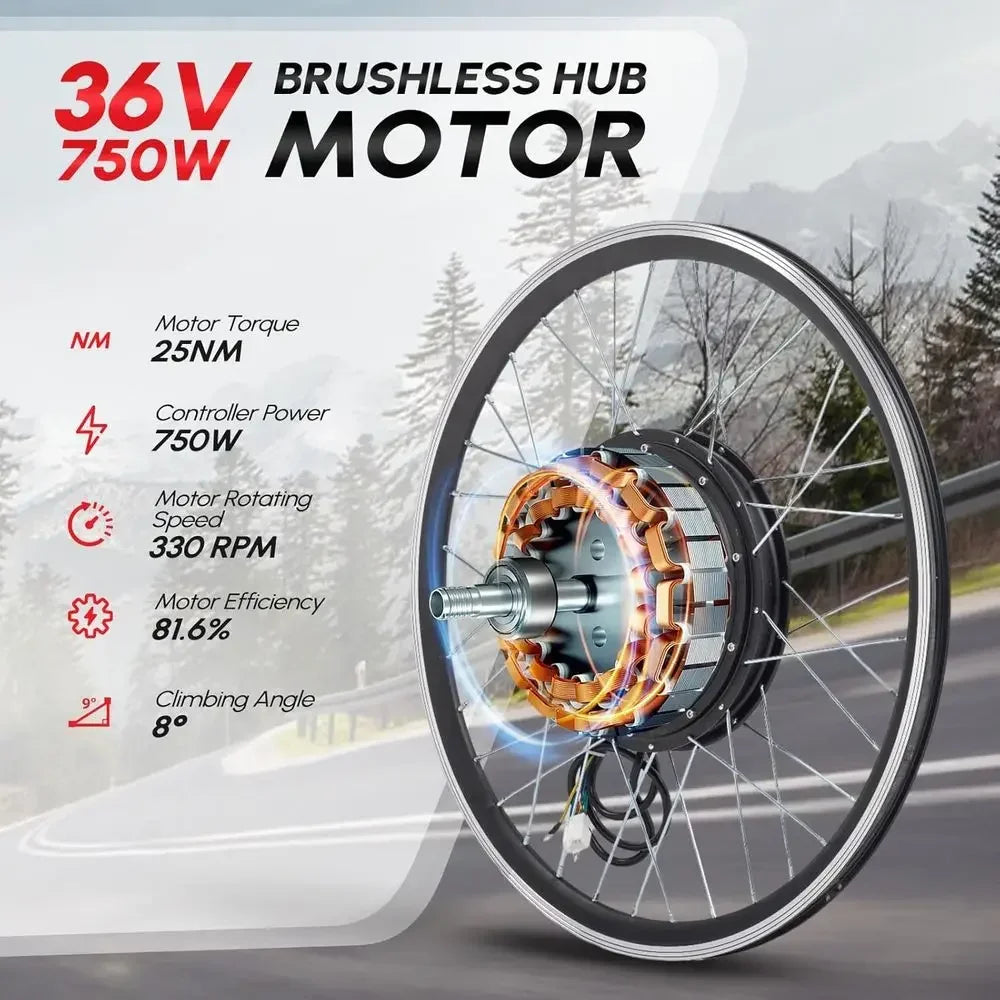 20 Front Wheel Adult Electric Bike Conversion Kit